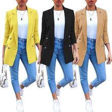 Load image into Gallery viewer, 2020 Women Blazer Casual Long Sleeve Blazers Open