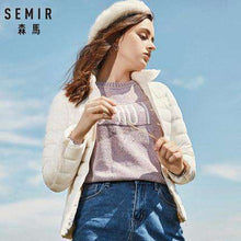 Load image into Gallery viewer, Semir 2019 para baixo inverno jaqueta feminina algodão curto jaquetas