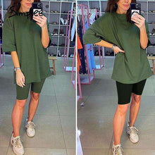 Load image into Gallery viewer, Simplee Casual solid new women's two piece