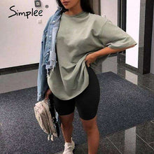 Load image into Gallery viewer, Simplee Casual solid new women's two piece