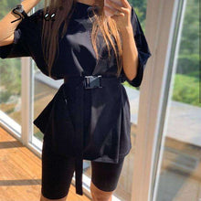 Load image into Gallery viewer, Simplee Casual solid new women's two piece