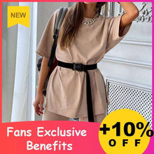 Load image into Gallery viewer, Simplee Casual solid new women's two piece