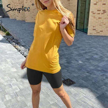 Load image into Gallery viewer, Simplee Casual solid new women's two piece