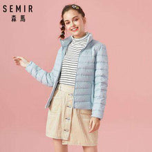 Load image into Gallery viewer, Semir 2019 para baixo inverno jaqueta feminina algodão curto jaquetas
